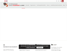 Tablet Screenshot of bundesfeuerwehrverband.at